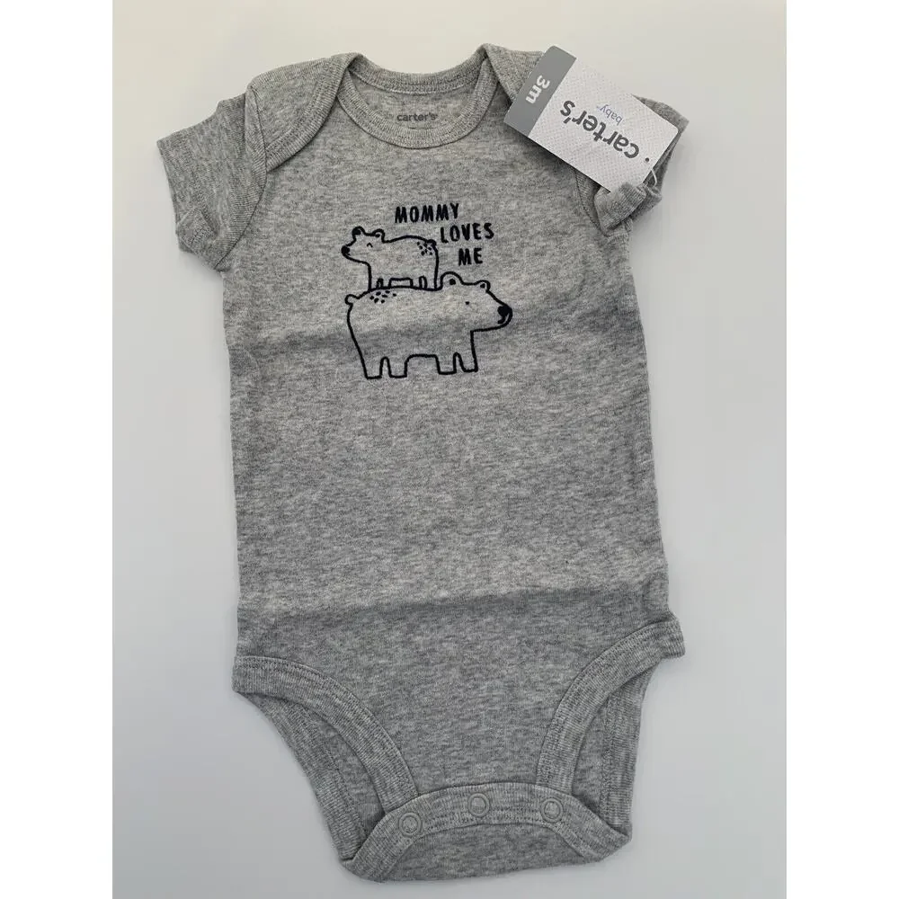 3‎ Months Carter's Bear Stripe Print 3 Piece Infant Set Long Sleeve Pants